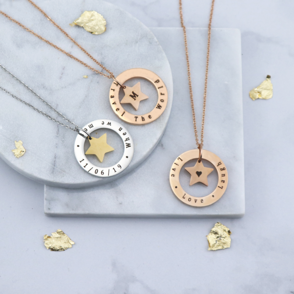 Circle Star Necklace - Mygiavelle