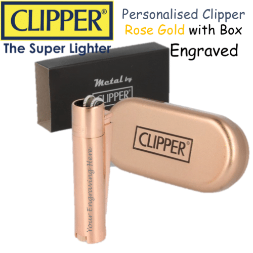 Clipper Metal Lighter – Rose Gold - Mygiavelle