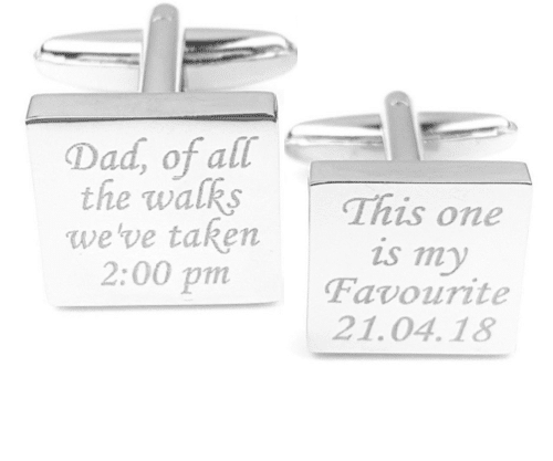 Stainless Steel Silver Square Cufflinks - Mygiavelle