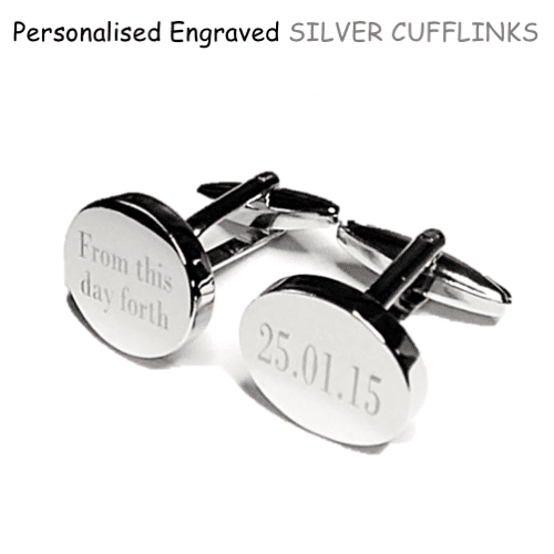 Stainless Steel Silver Circular Cufflinks - Mygiavelle