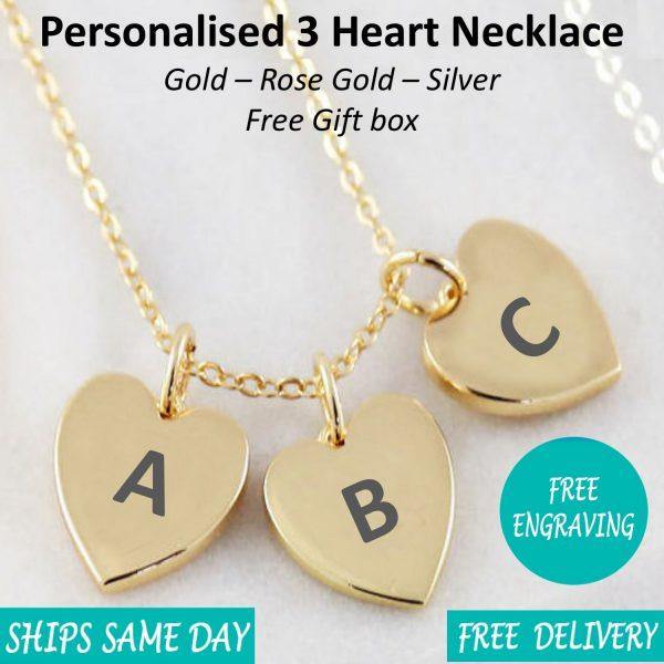 3 Heart Necklace - Mygiavelle