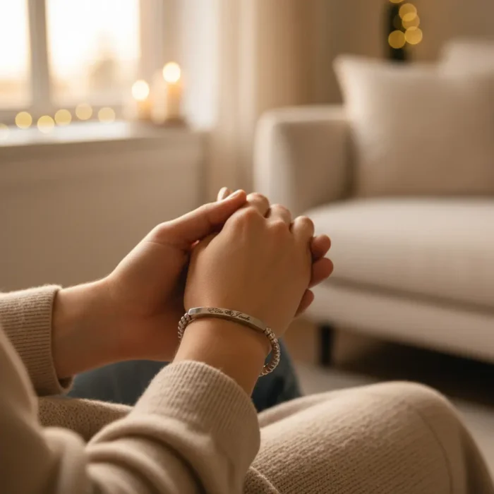 Beaded Bracelet - Silver - Image 2