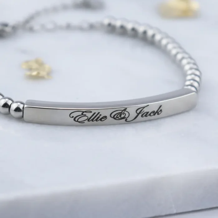 Beaded Bracelet - Silver - Image 4