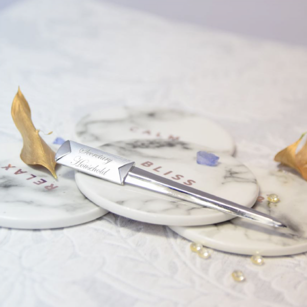 Engraved Stainless Steel Letter Opener