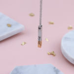 Brushed Splitting Bar Necklace - Mygiavelle