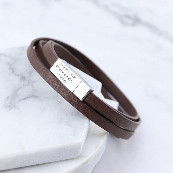 Cairo Leather & Stainless Steel Mens Bracelet - Mygiavelle