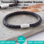 Steel Initials Leather Bracelet - Mygiavelle