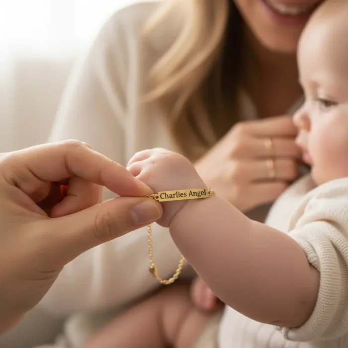 Baby Bar Bracelet 18k - Gold - Image 2