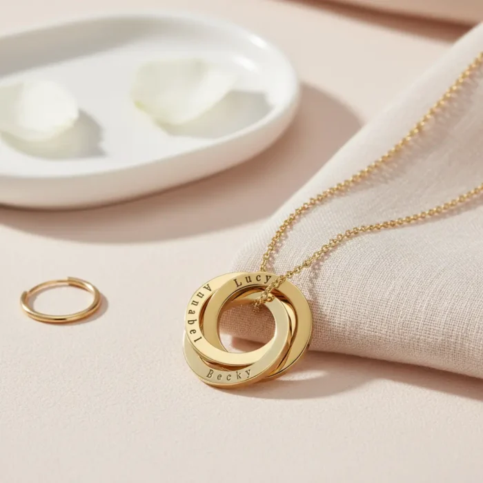 Triple Russian Necklace - Gold