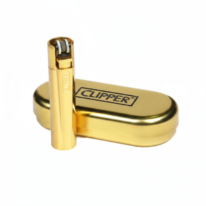 CLIPPER LIGHTER – SHINY GOLD