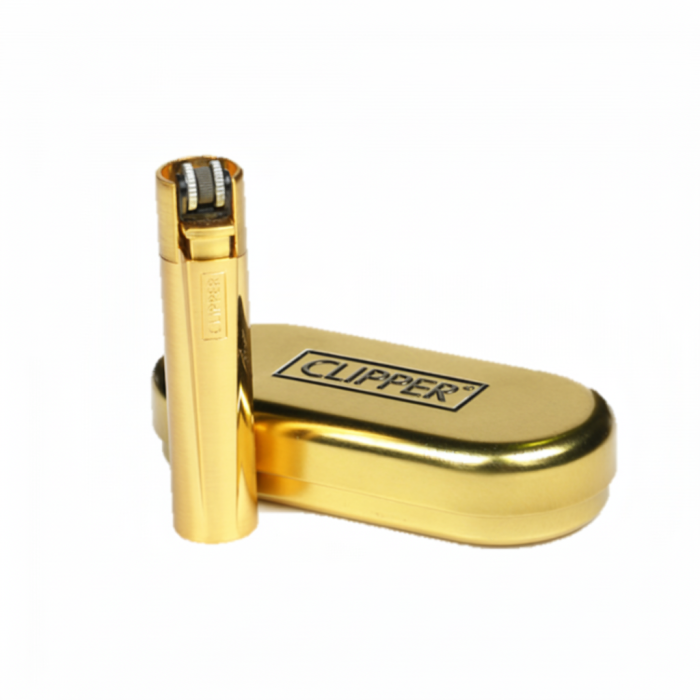 CLIPPER LIGHTER – SHINY GOLD