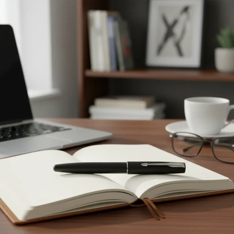 Parker Frontier Rollerball Pen – Matte Black with Silver Clip